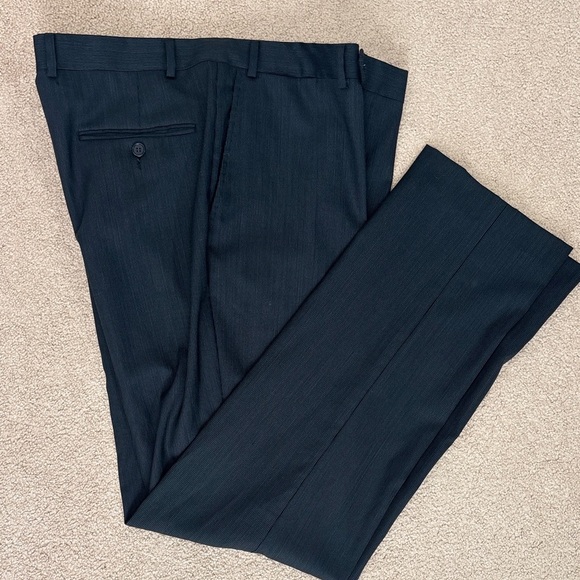 Men’s Dress Pants 38R –Navy Pinstripe –Wool Blend| NWOT| Arturo Calle Black Line - Picture 10 of 10